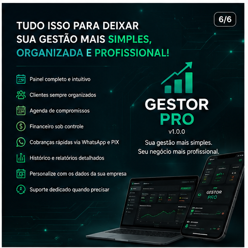 Configurações e suporte do Gestor PRO